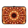 Orange Kaleidoscope Print Laptop Sleeve