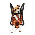 Orange Kaleidoscope Print Pet Carrier Backpack