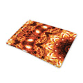 Orange Kaleidoscope Print Pet Cooling Mat Cover