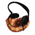 Orange Kaleidoscope Print Pet Sling Carrier