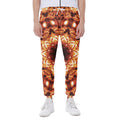 Orange Kaleidoscope Print Joggers