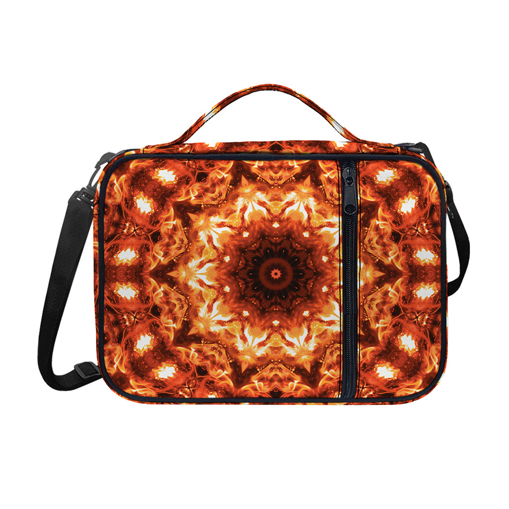 Orange Kaleidoscope Print Shoulder Strap Bible Bag