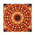 Orange Kaleidoscope Print Silk Bandana