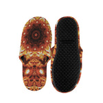 Orange Kaleidoscope Print Slippers