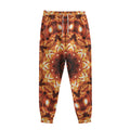 Orange Kaleidoscope Print Sweatpants