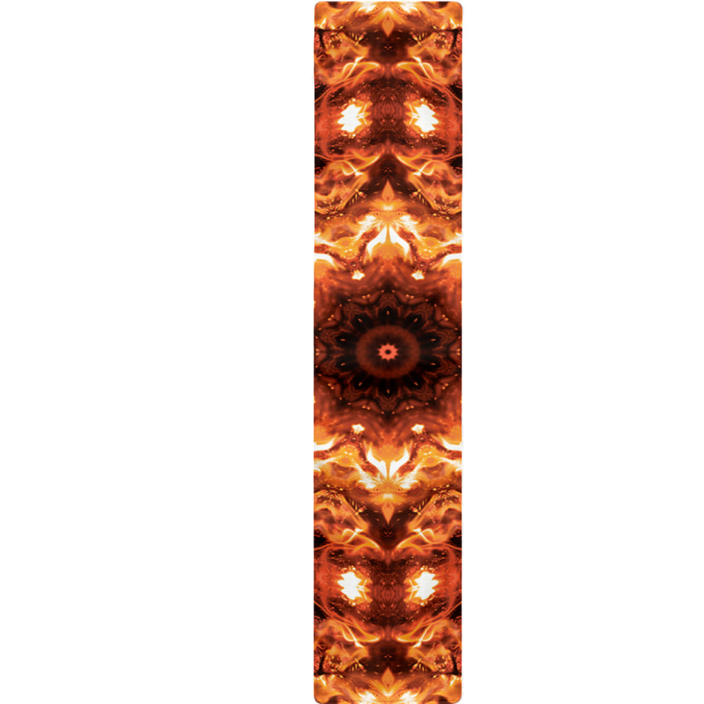 Orange Kaleidoscope Print Table Runner