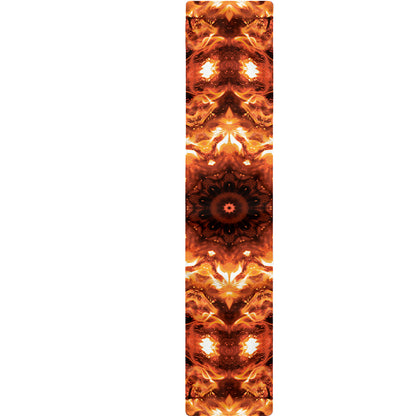 Orange Kaleidoscope Print Table Runner