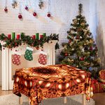 Orange Kaleidoscope Print Tablecloth