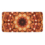 Orange Kaleidoscope Print Towel