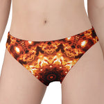 Orange Kaleidoscope Print Women's Panties