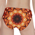 Orange Kaleidoscope Print Women's Panties