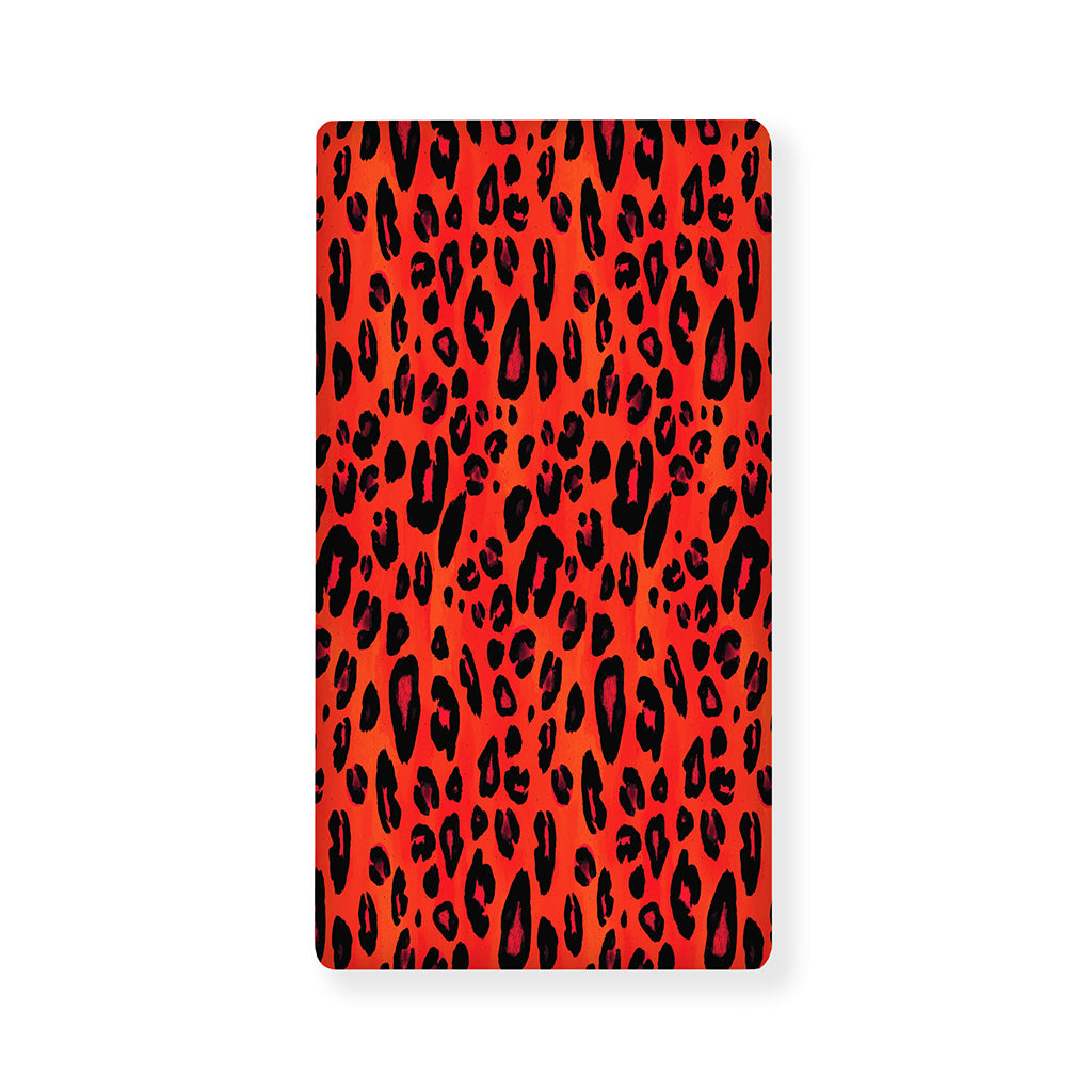 Orange Leopard Print Baby Crib Sheet