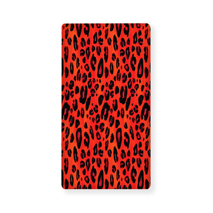 Orange Leopard Print Baby Crib Sheet