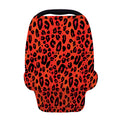 Orange Leopard Print Baby Seat Cover