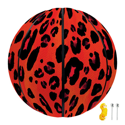 Orange Leopard Print Basketball