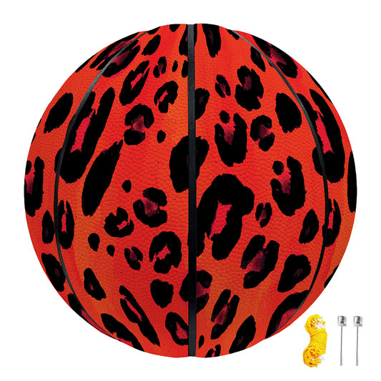 Orange Leopard Print Basketball