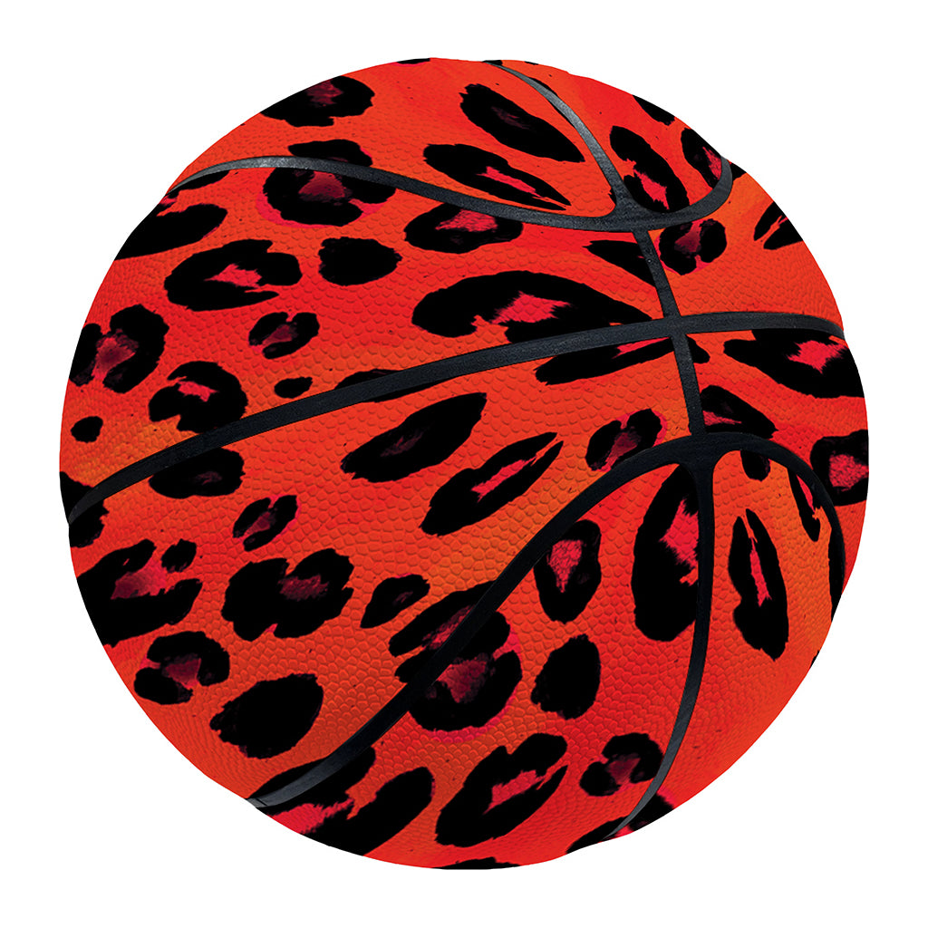 Orange Leopard Print Basketball
