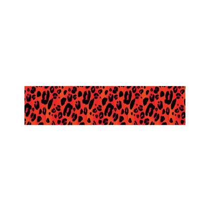 Orange Leopard Print Bed Runner