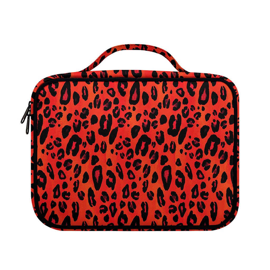 Orange Leopard Print Briefcase Bible Bag