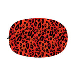 Orange Leopard Print Car Side Mirror Covers