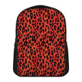 Orange Leopard Print Casual Backpack