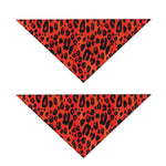 Orange Leopard Print Dog Bandana