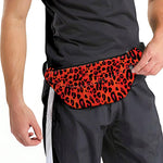 Orange Leopard Print Fanny Pack