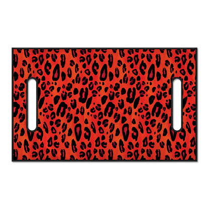 Orange Leopard Print Golf Cart Seat Cover