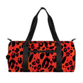 Orange Leopard Print Gym Bag