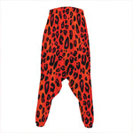 Orange Leopard Print Hammer Pants