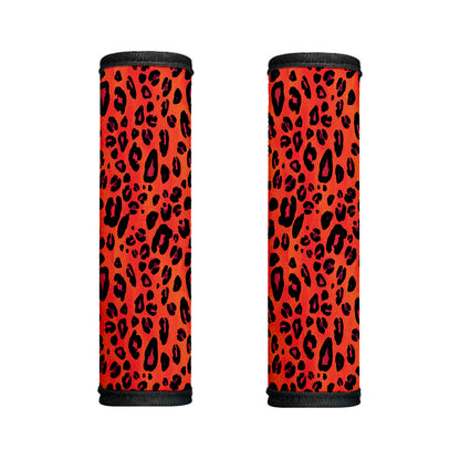 Orange Leopard Print Handle Covers