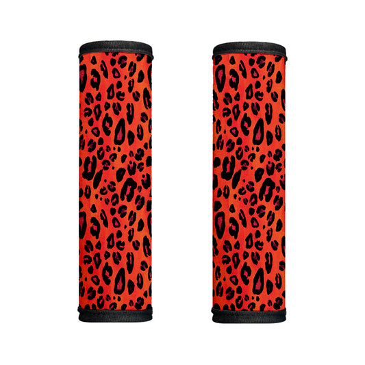 Orange Leopard Print Handle Covers