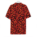 Orange Leopard Print Hawaiian Shirt
