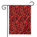 Orange Leopard Print House Flag