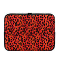 Orange Leopard Print Laptop Sleeve