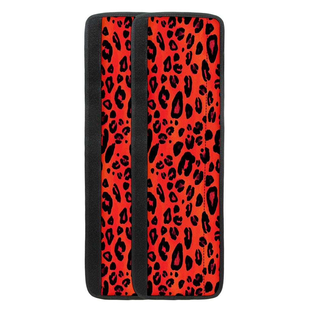 Orange Leopard Print Refrigerator Handle Covers