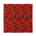 Orange Leopard Print Silk Bandana