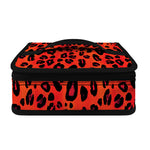 Orange Leopard Print Small Lunch Bag
