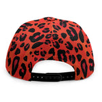 Orange Leopard Print Snapback Cap