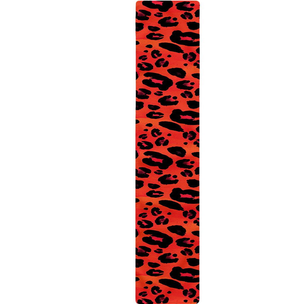 Orange Leopard Print Table Runner