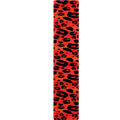Orange Leopard Print Table Runner