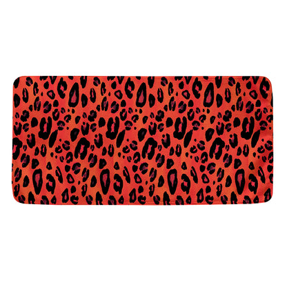 Orange Leopard Print Towel