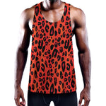 Orange Leopard Print Training Tank Top