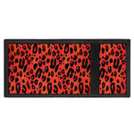 Orange Leopard Print Trifold Wallet