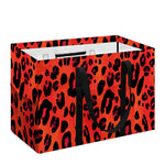 Orange Leopard Print Utility Tote Bag