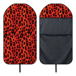 Orange Leopard Print Waterproof Car Seat Cover