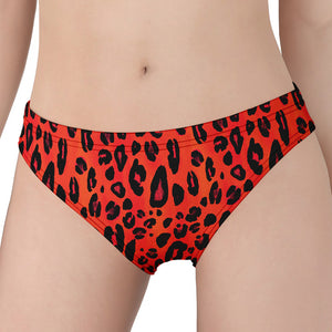 Orange Leopard Print Women's Panties