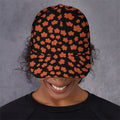 Orange Maple Leaves Pattern Print Baseball Cap