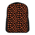 Orange Maple Leaves Pattern Print Casual Backpack