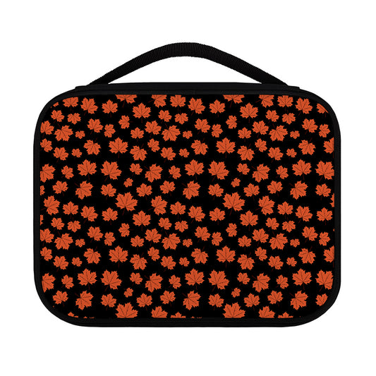 Orange Maple Leaves Pattern Print Classic Bible Case